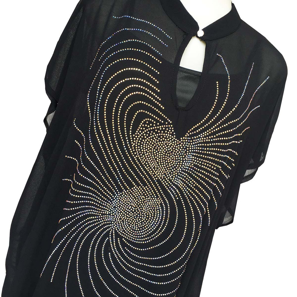 Cross-border supply of small collar whirlwind personality hot drilling fashion loose dress African women's dress clearance