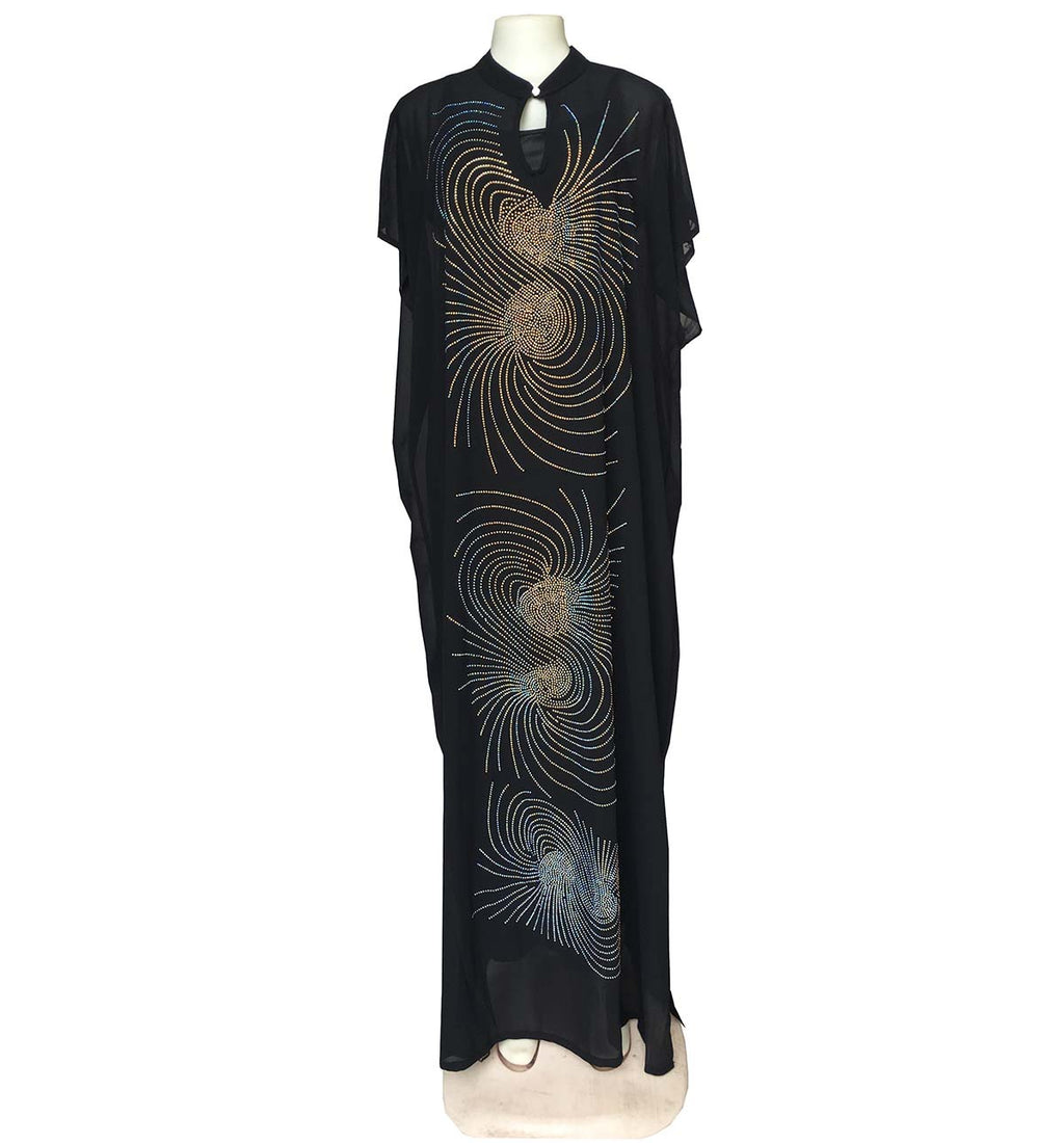 Cross-border supply of small collar whirlwind personality hot drilling fashion loose dress African women's dress clearance