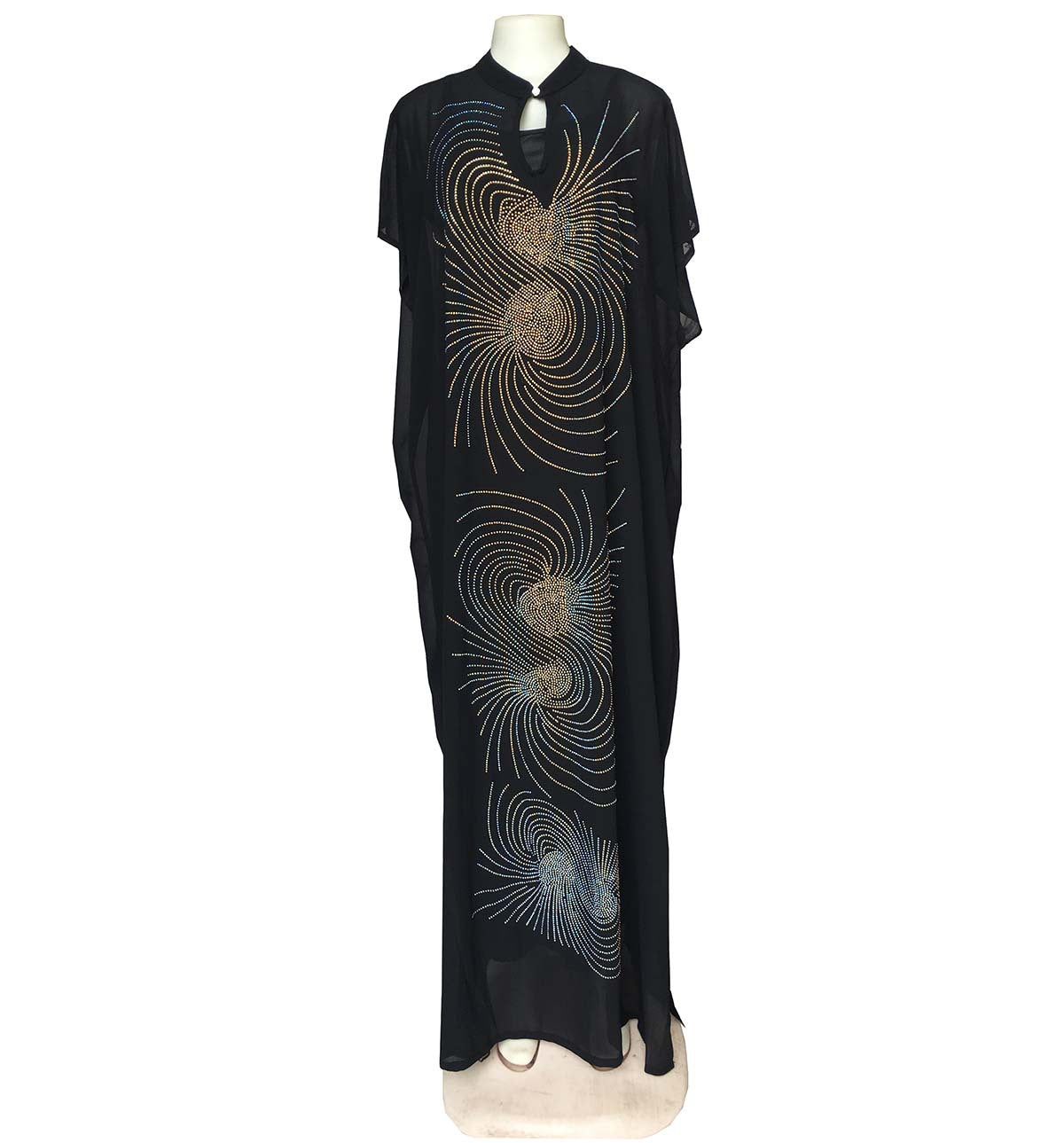 Cross-border supply of small collar whirlwind personality hot drilling fashion loose dress African women's dress clearance