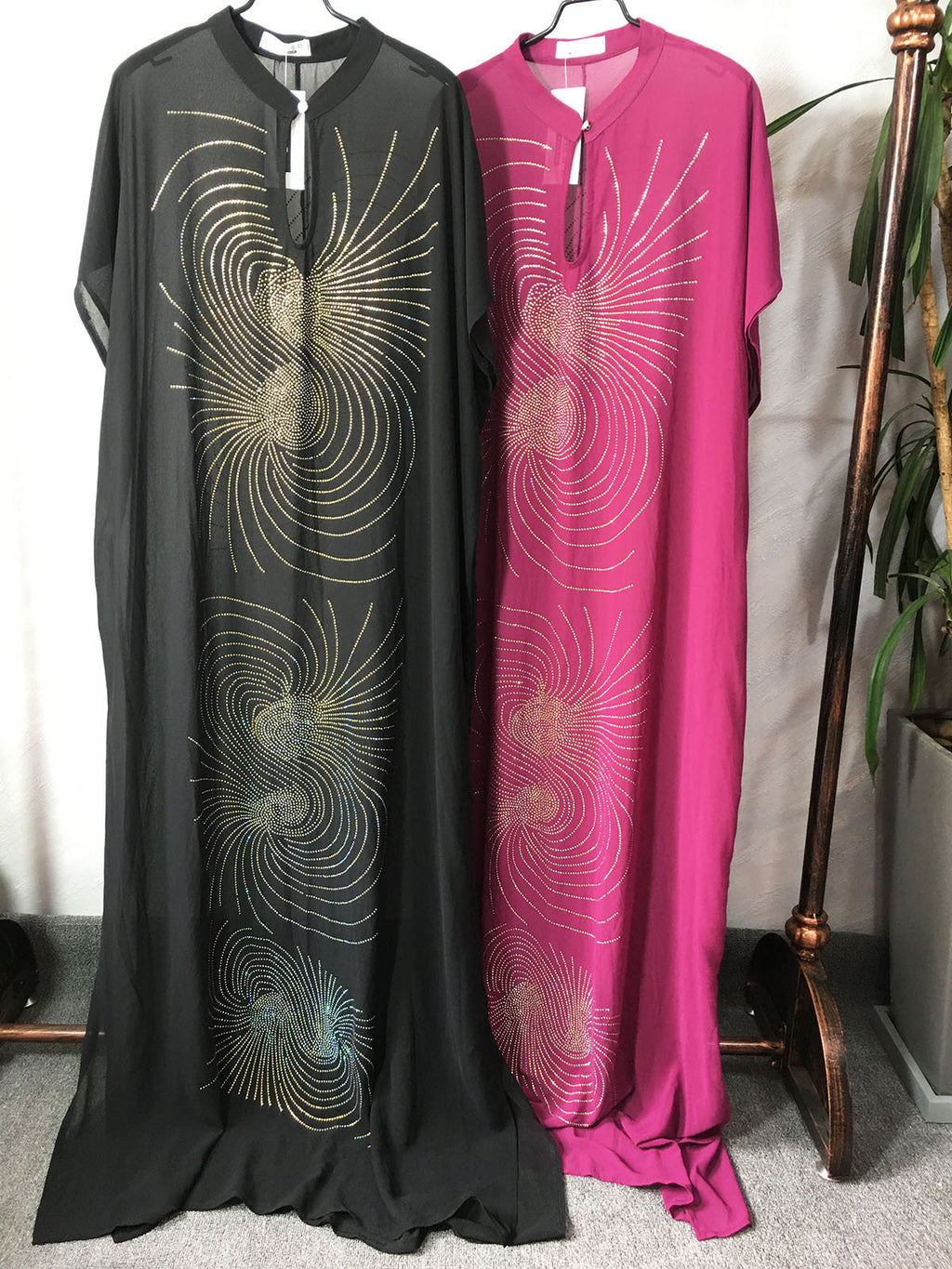 Cross-border supply of small collar whirlwind personality hot drilling fashion loose dress African women's dress clearance