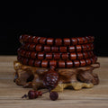 Zambia Small-Leaf Rosewood Blood Sandalwood Barrel Beads Bracelet Sweater Chain Unisex Buddhist Prayer Beads High-Density Old Material Cultural Goods Wholesale