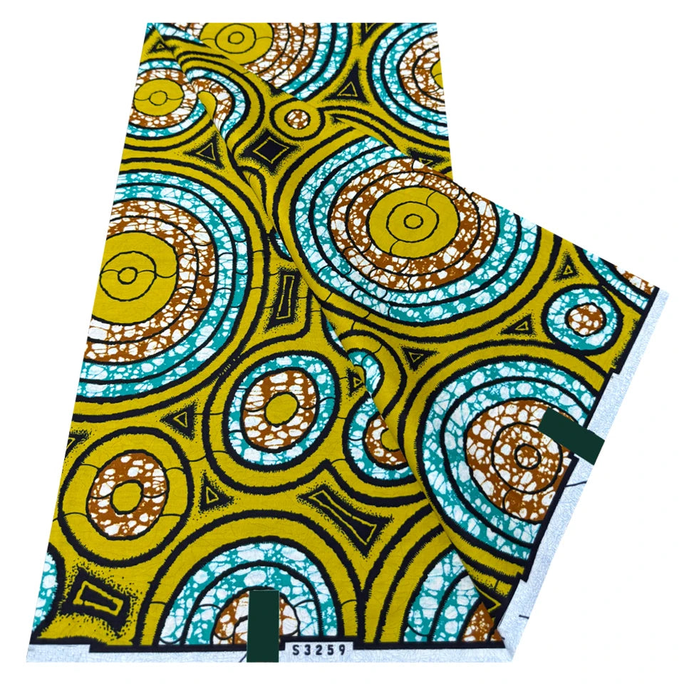 Ankara tissu africain véritable cire impression Pagne afrique cire Textile 100% coton Jacquard conception Ghana Super Batik tissus