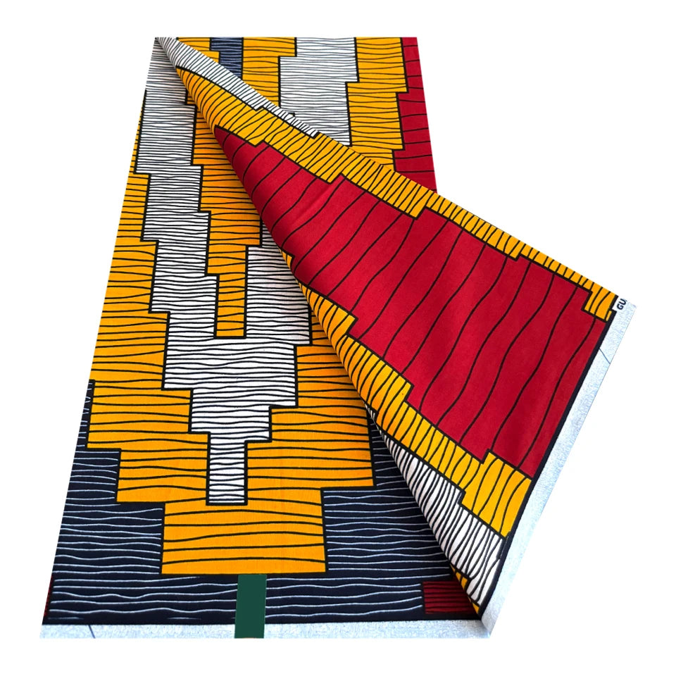 Ankara tissu africain véritable cire impression Pagne afrique cire Textile 100% coton Jacquard conception Ghana Super Batik tissus