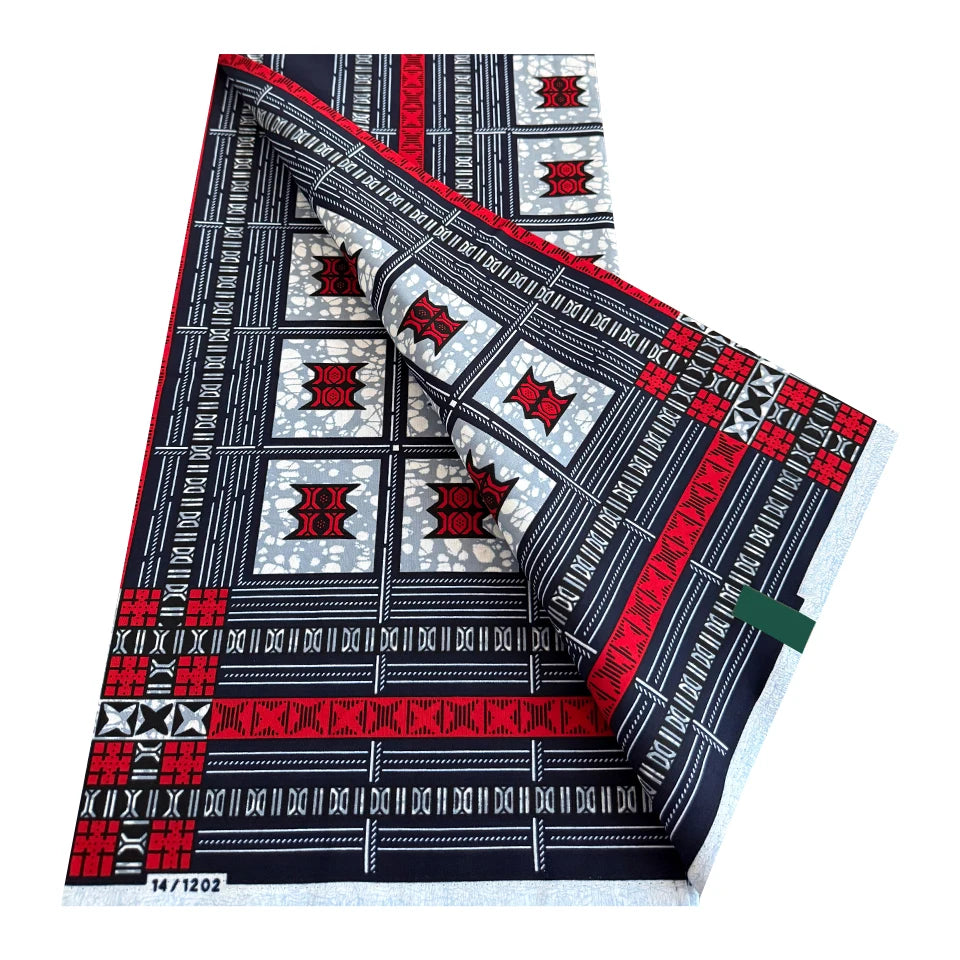 Ankara tissu africain véritable cire impression Pagne afrique cire Textile 100% coton Jacquard conception Ghana Super Batik tissus