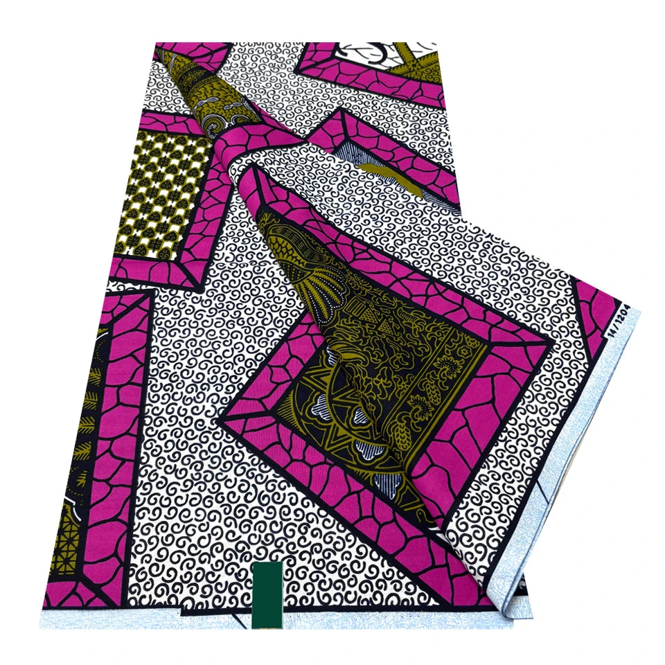 Ankara tissu africain véritable cire impression Pagne afrique cire Textile 100% coton Jacquard conception Ghana Super Batik tissus