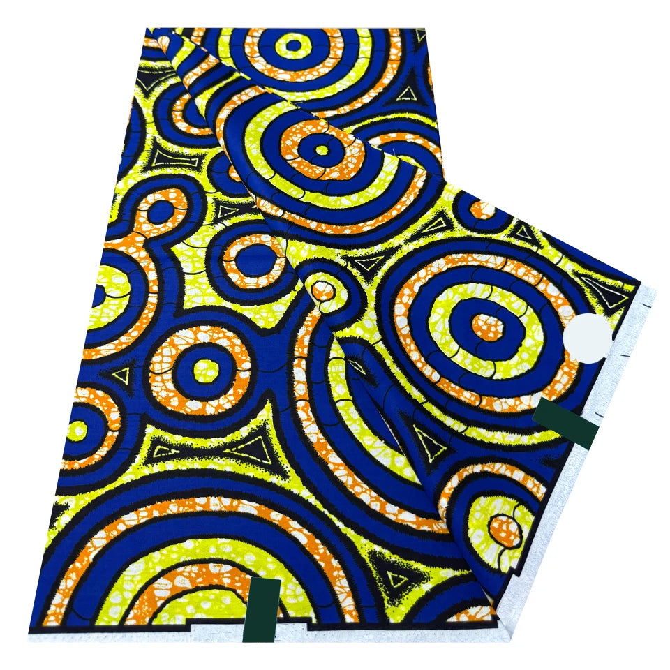 Ankara tissu africain véritable cire impression Pagne afrique cire Textile 100% coton Jacquard conception Ghana Super Batik tissus