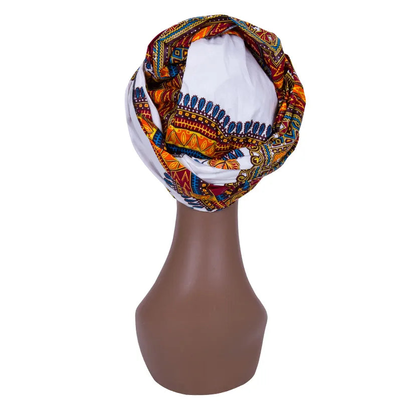 Gele & Ipele – foulard multicolore pour cheveux, bandeau Bazin, écharpe à nouer, de haute qualité, pour tête africaine, BRW02