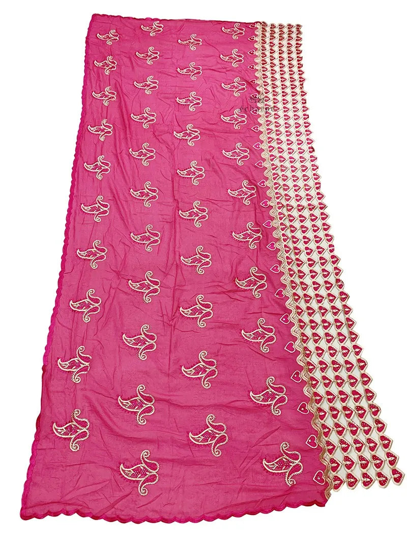 Écharpe de luxe de haute qualité 100% coton, écharpe islamique pour femmes africaines de Dubaï, motif LOVE brodé, dentelle chimique, 2 couleurs