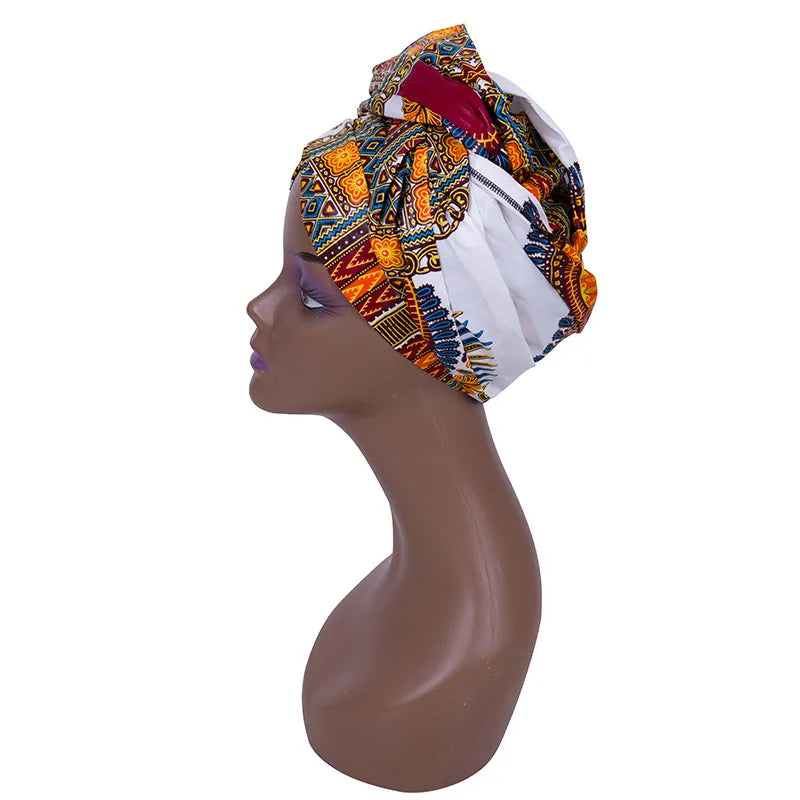 Gele & Ipele – foulard multicolore pour cheveux, bandeau Bazin, écharpe à nouer, de haute qualité, pour tête africaine, BRW02