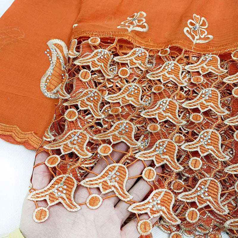 Écharpe de luxe de haute qualité 100% coton, écharpe islamique pour femmes africaines de Dubaï, motif LOVE brodé, dentelle chimique, 2 couleurs