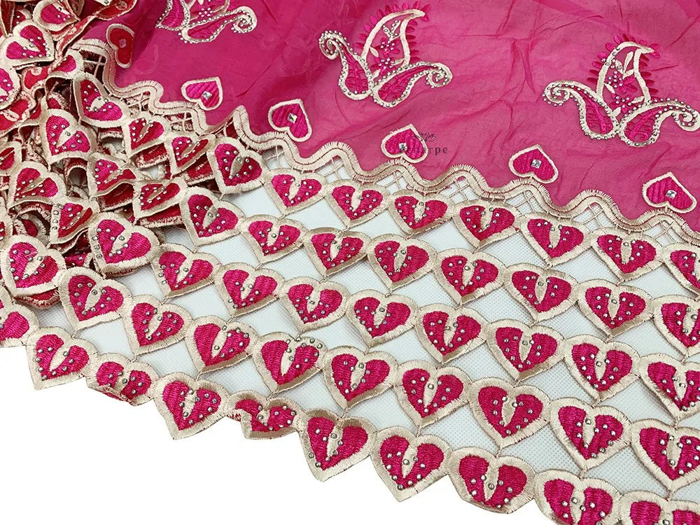 Écharpe de luxe de haute qualité 100% coton, écharpe islamique pour femmes africaines de Dubaï, motif LOVE brodé, dentelle chimique, 2 couleurs