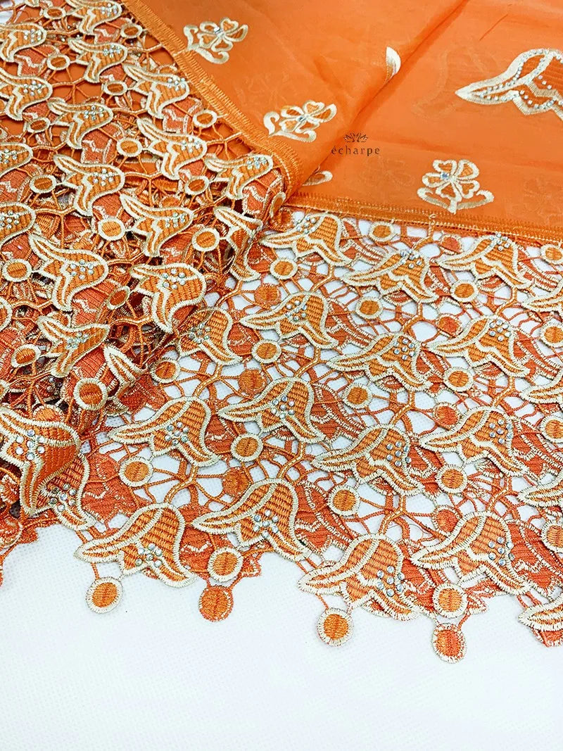Écharpe de luxe de haute qualité 100% coton, écharpe islamique pour femmes africaines de Dubaï, motif LOVE brodé, dentelle chimique, 2 couleurs