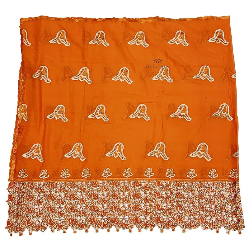 Écharpe de luxe de haute qualité 100% coton, écharpe islamique pour femmes africaines de Dubaï, motif LOVE brodé, dentelle chimique, 2 couleurs