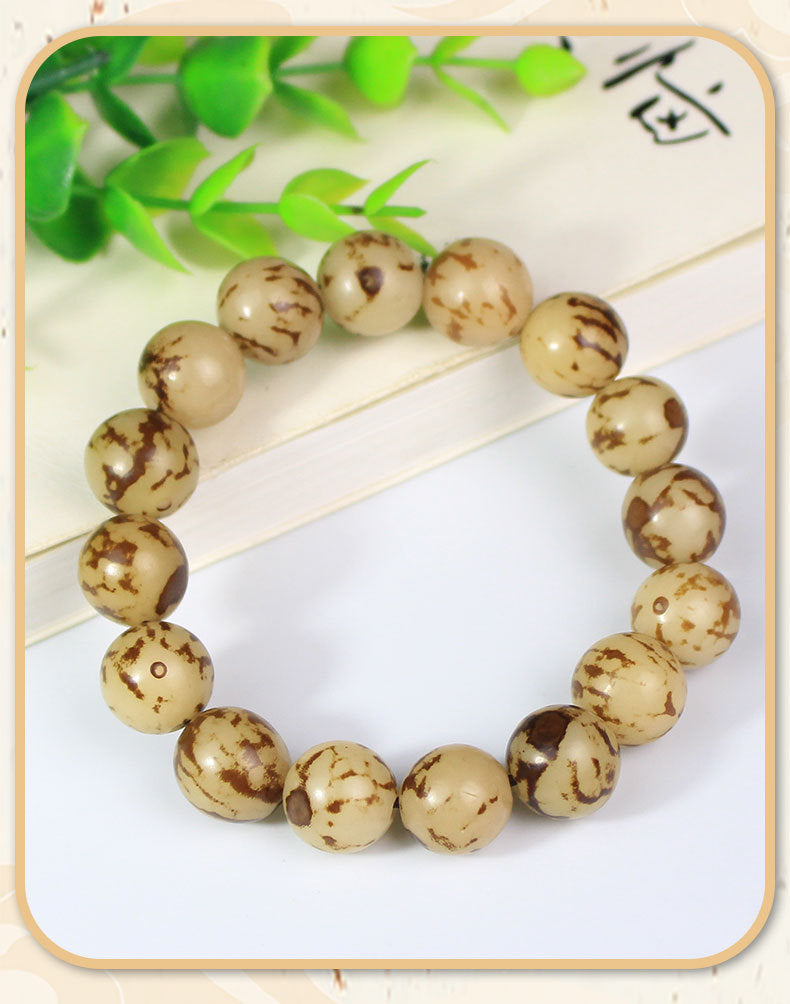Flower Bodhi Root Bracelet Tiger Bodhi Jewelry Bracelet Men's and Women's Buddha Beads Play Studio Supply Fans Welfare
