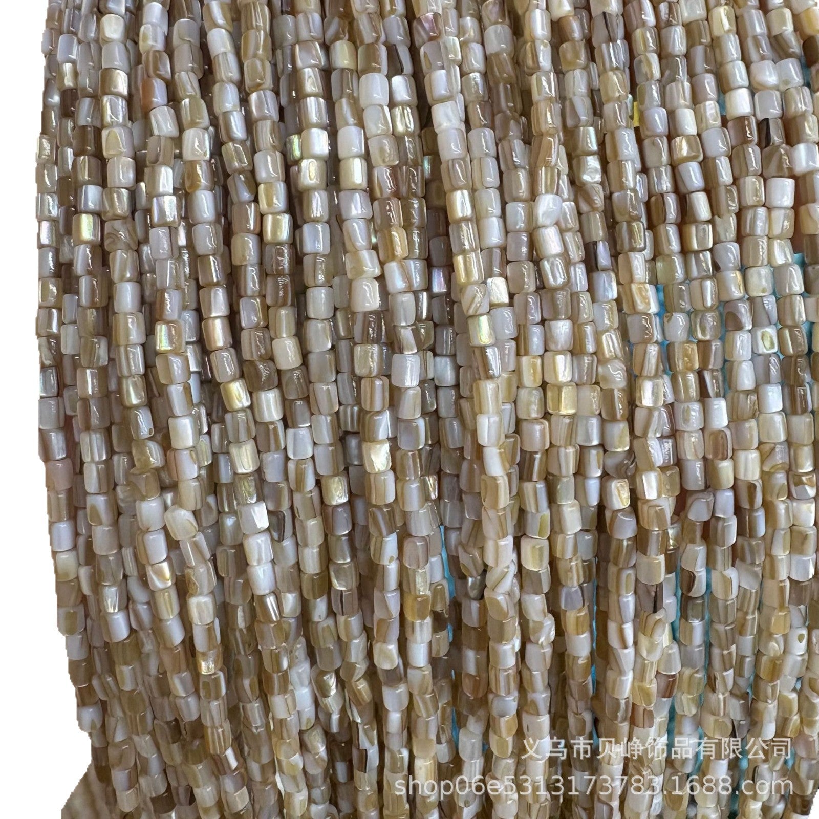 Natural Cow Tendon Shell Beads Round Tube Beads DIY Jewelry with Necklace Penguin Shell Oil Flower Shell Beads Bracelet Wholesale