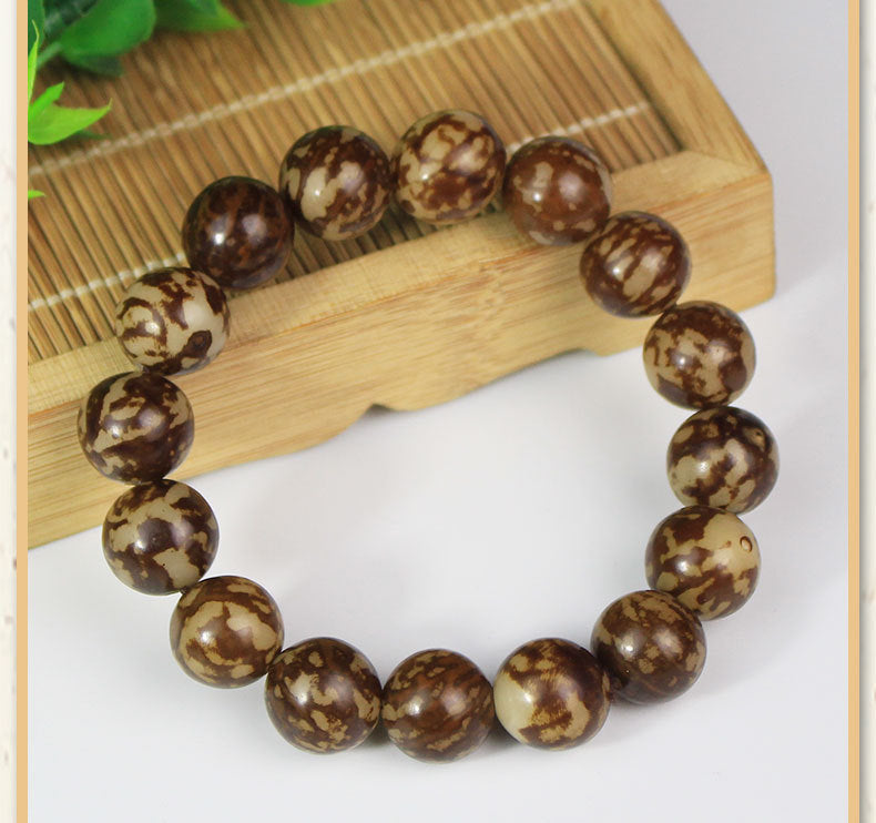 Flower Bodhi Root Bracelet Tiger Bodhi Jewelry Bracelet Men's and Women's Buddha Beads Play Studio Supply Fans Welfare