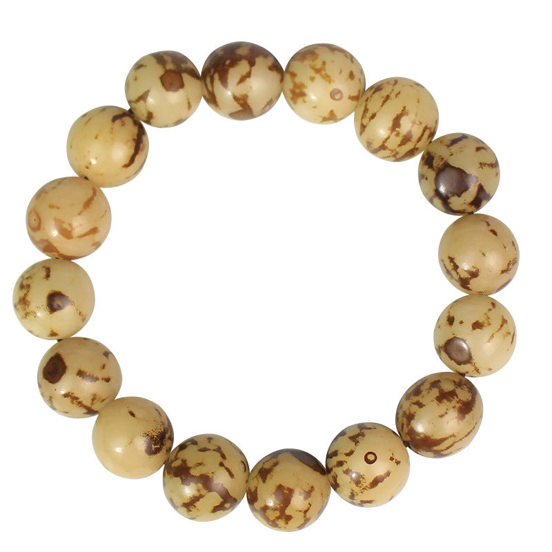 Flower Bodhi Root Bracelet Tiger Bodhi Jewelry Bracelet Men's and Women's Buddha Beads Play Studio Supply Fans Welfare