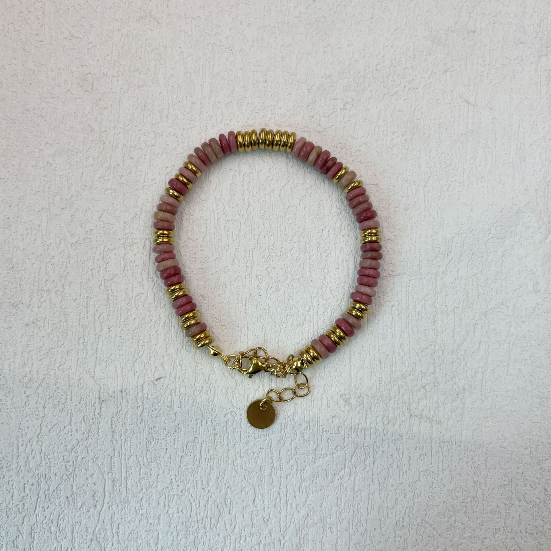 Niche natural semi-precious stone color Frisbee necklace handmade beaded vintage temperament clavicle chain high multi-color optional