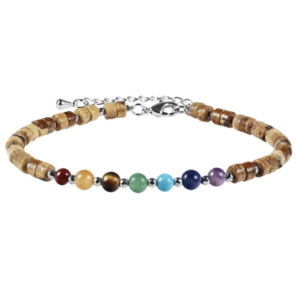 Natural Ebony Sour Branches Big Buddha Beads Round Beads Bracelet New Chinese Style Sandalwood Artistic Jewelry Bracelet for Men and Women