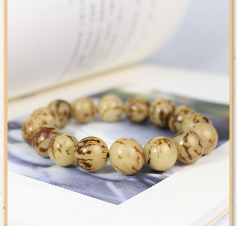 Flower Bodhi Root Bracelet Tiger Bodhi Jewelry Bracelet Men's and Women's Buddha Beads Play Studio Supply Fans Welfare