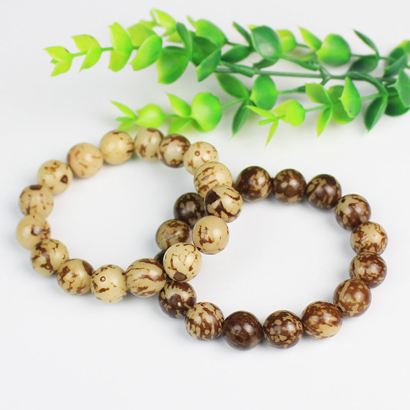 Flower Bodhi Root Bracelet Tiger Bodhi Jewelry Bracelet Men's and Women's Buddha Beads Play Studio Supply Fans Welfare