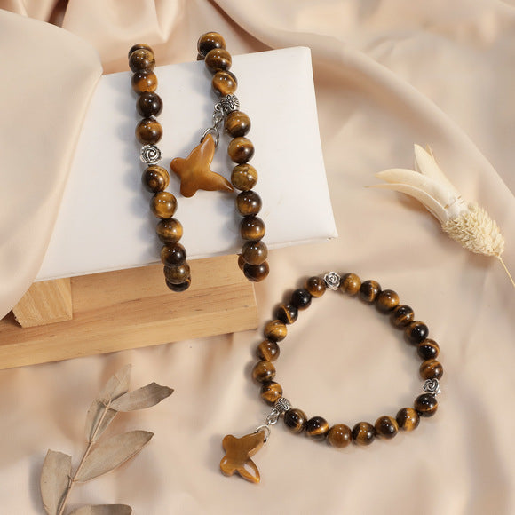 Natural Ebony Sour Branches Big Buddha Beads Round Beads Bracelet New Chinese Style Sandalwood Artistic Jewelry Bracelet for Men and Women