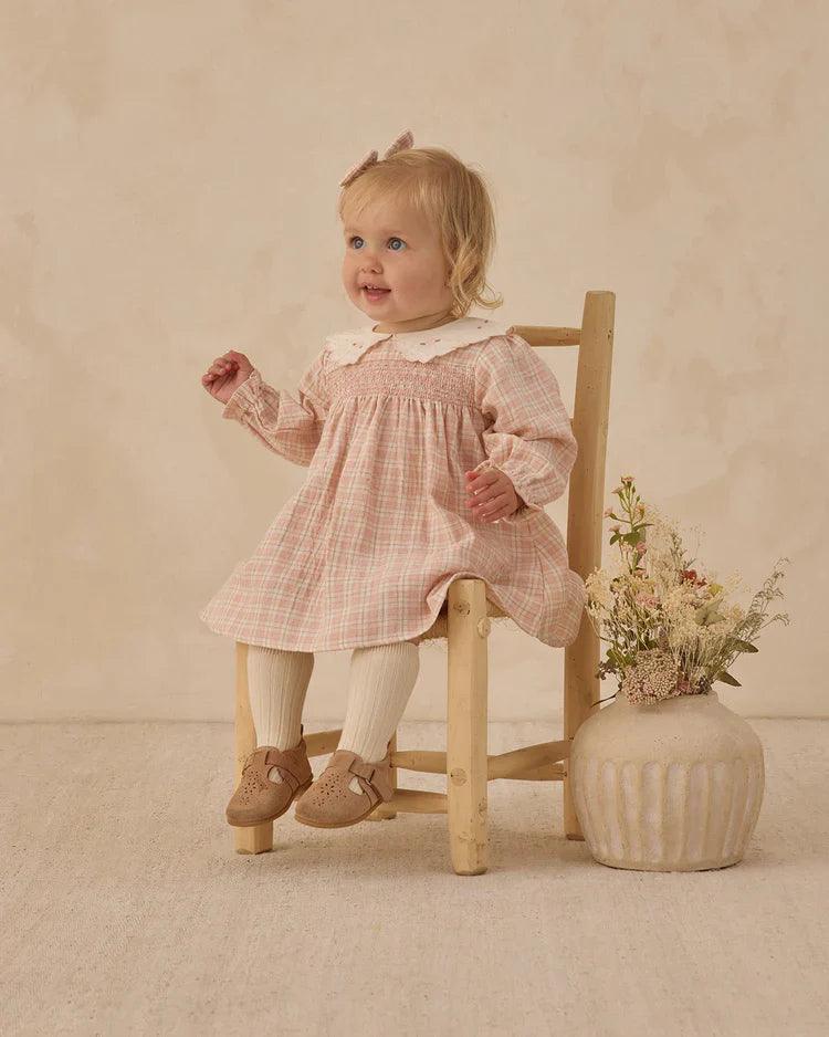 Callie Dress | Pink Plaid | Quincy Mae