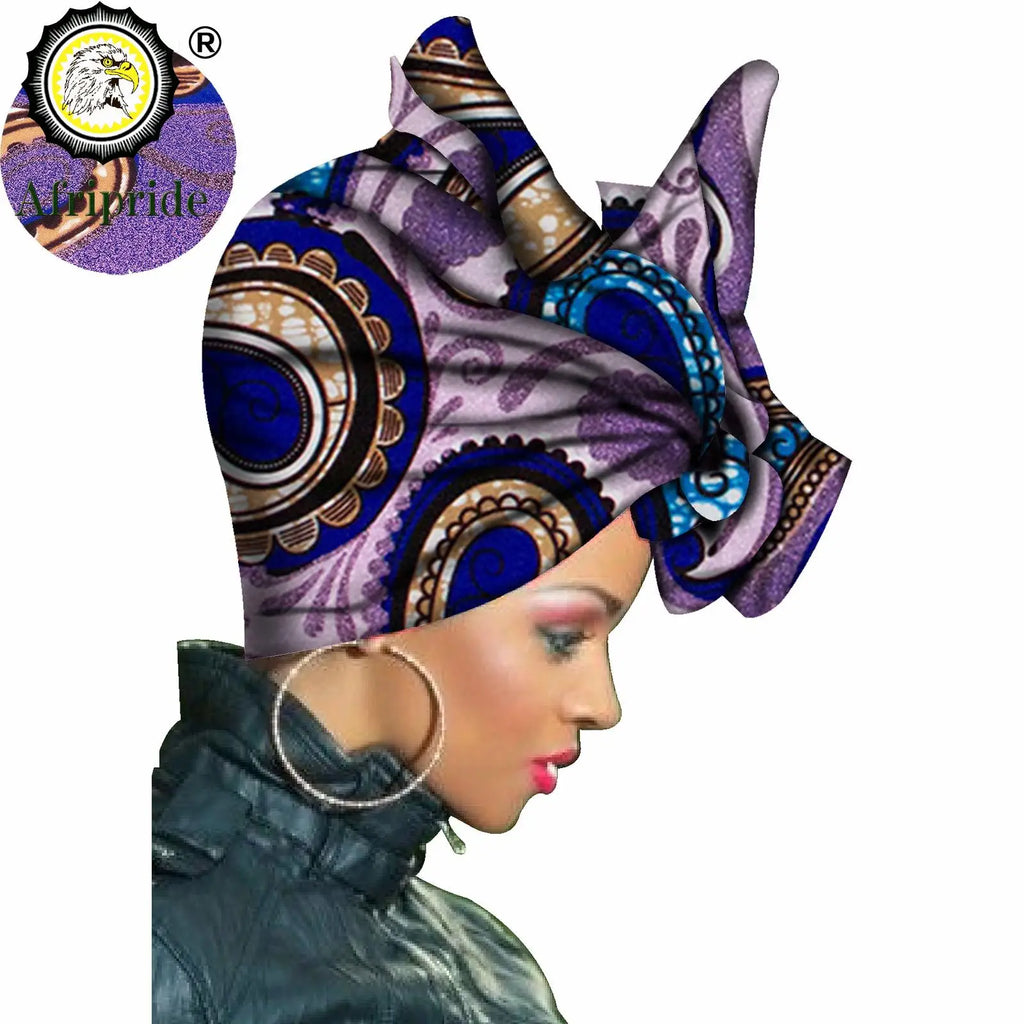 Foulard africain pour femmes imprimer traditionnel foulard Turban coton cire écharpe châles femmes africain tête enveloppement S20H001