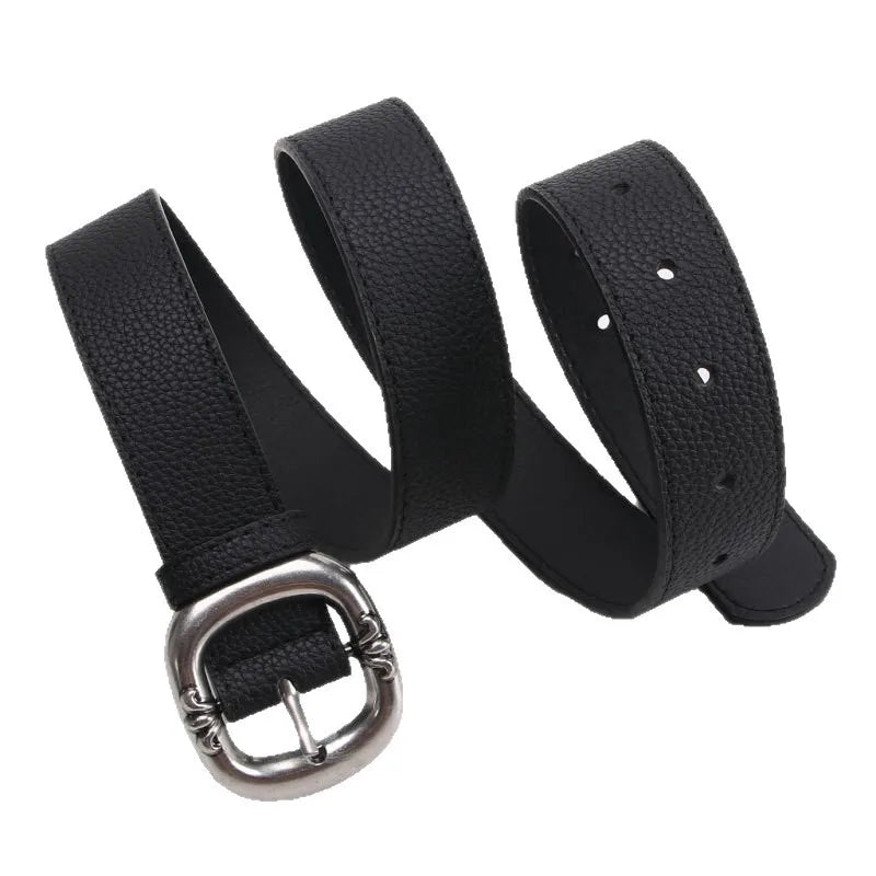 Ceinture imprimée léopard pour femmes, mode décontractée, polyvalente, accessoires pour jeans, ceinture gothique rétro en cuir Pu, boucle ardillon