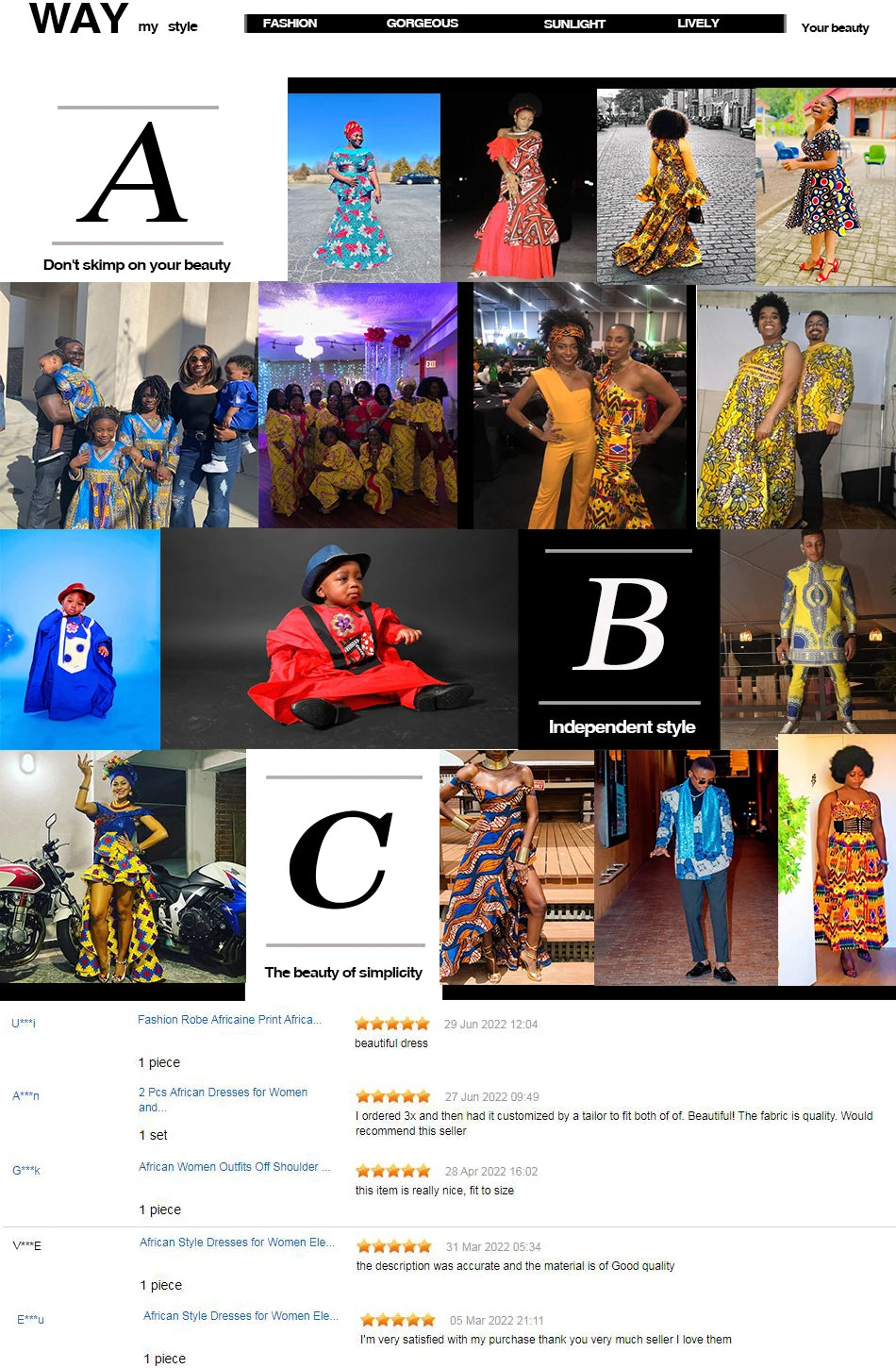 African Dresses for Women Fashion Design New African Bazin Fashion Design Dress Long Dress with Scarf African Clothes WY2347
