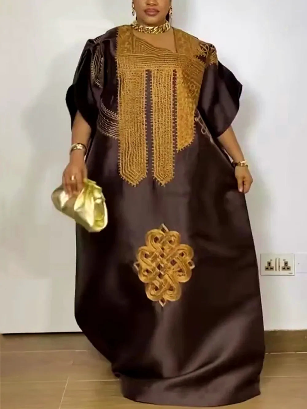 African Dresses for Women Traditional Africa Clothing Dashiki Ankara Embroidery Gown Abayas Robe Muslim Kaftan Maxi Long Dress
