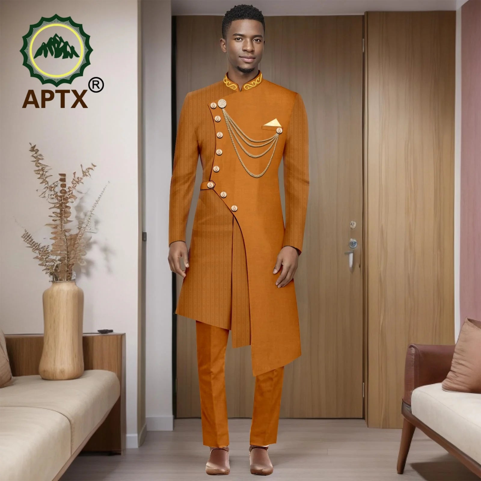 Costumes africains pour hommes, mode 2025, ensemble deux pièces (haut + pantalon), tenue Dashiki pour hommes, vêtements de fête et de mariage, vêtements pour hommes 2516001