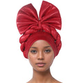 Turban Africain avec Nministériels d Exagéré pour Femme, Accessoire Nigérian pour ixde Mariage