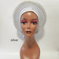 Cravate de sauna africaine de haute qualité Turban NigWin cravate de sauna prête à l'emploi Auto Gele Turban enveloppe de sauna pour XM205-1 de fête de mariage