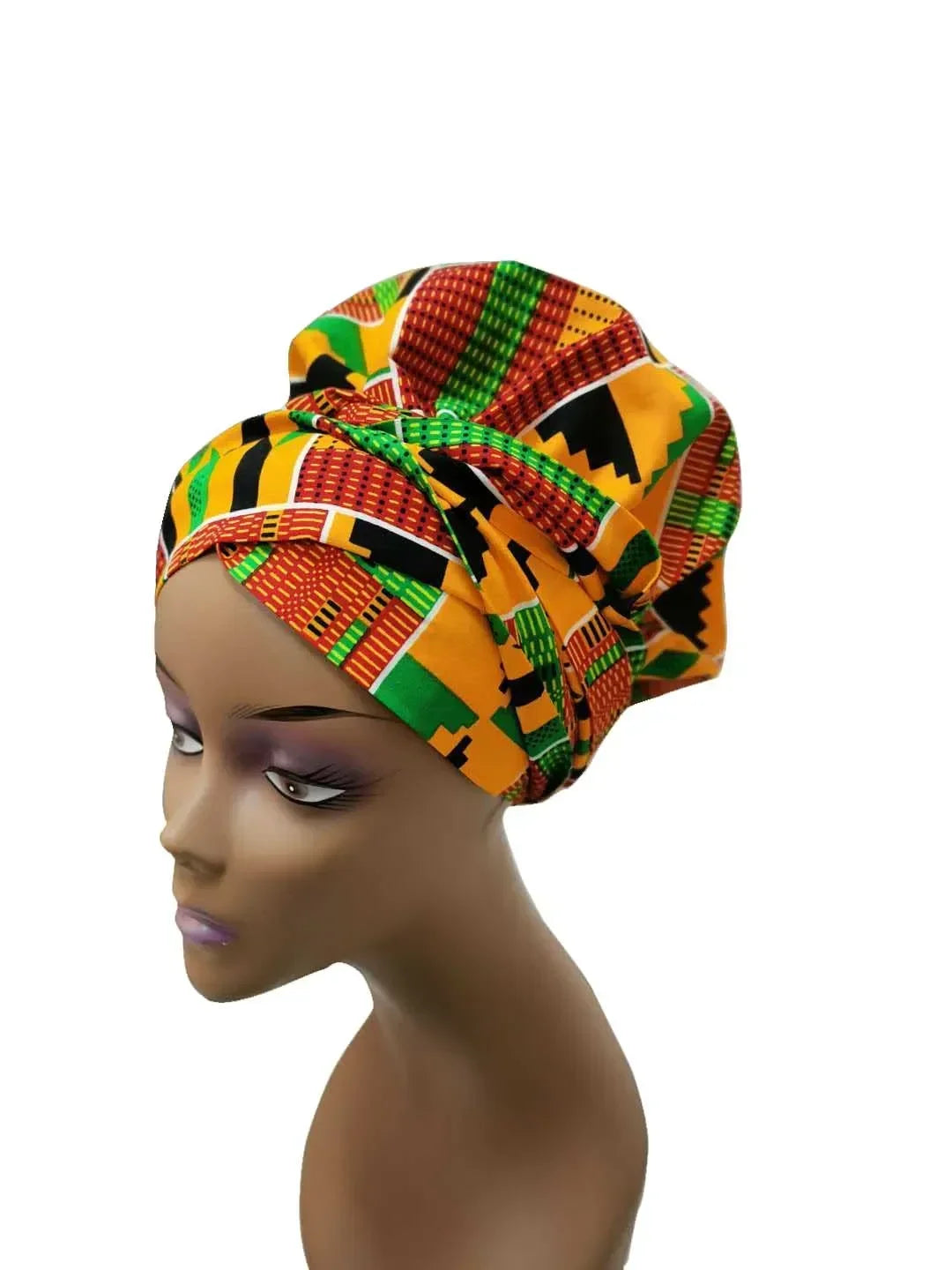 Turban de tête enveloppé de sauna africain pour femmes, accessoires pour cheveux, écharpe pour dames, chapeau, Nigeria, WYB612