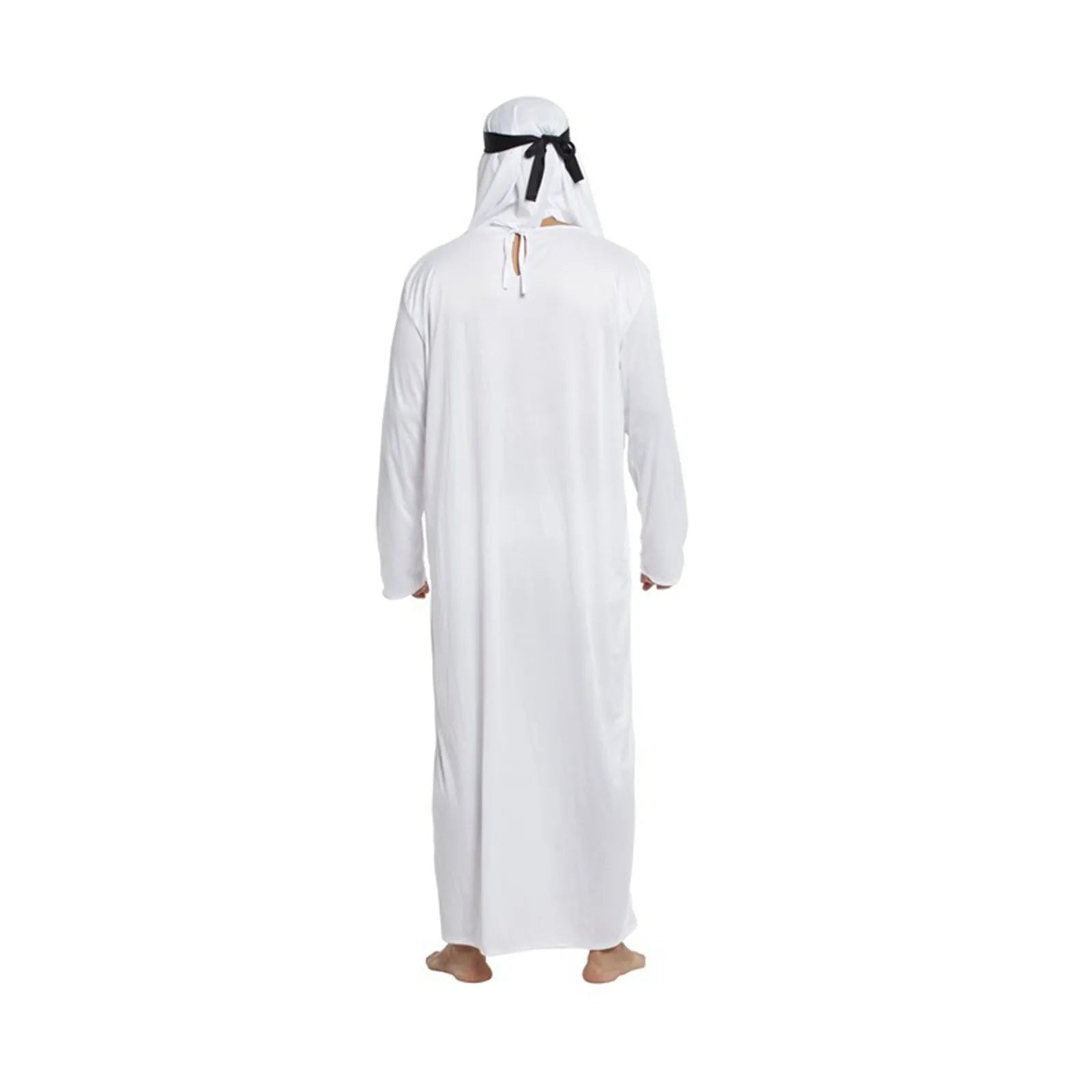 Tenues masculines arabe Uae Robe pour hommes manches longues arabe musulman moyen-orient col rond dubaï Thobe longue Abaya avec bandeau sangle