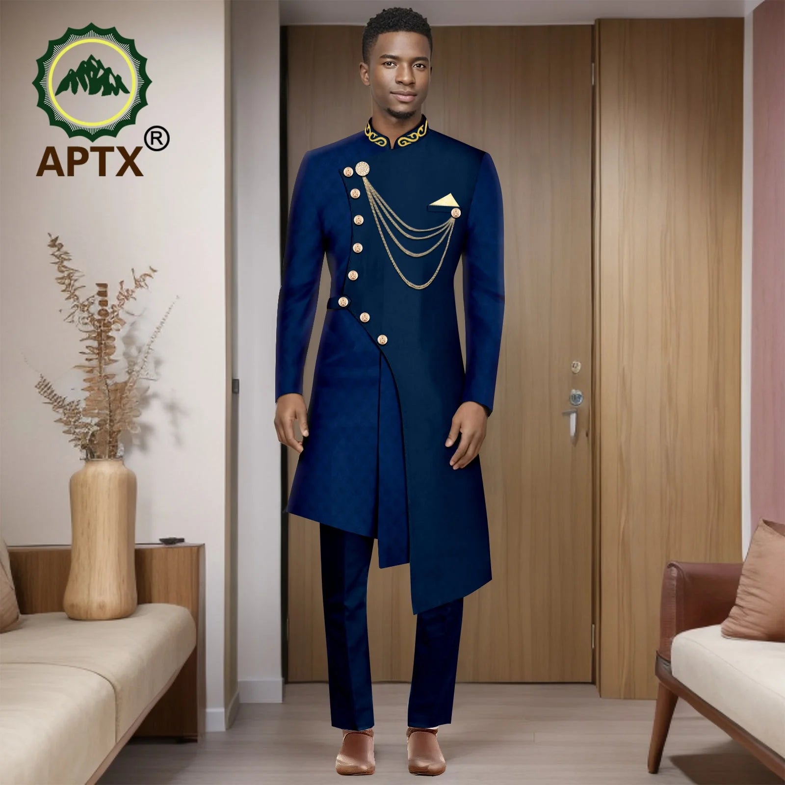 Costumes africains pour hommes, mode 2025, ensemble deux pièces (haut + pantalon), tenue Dashiki pour hommes, vêtements de fête et de mariage, vêtements pour hommes 2516001