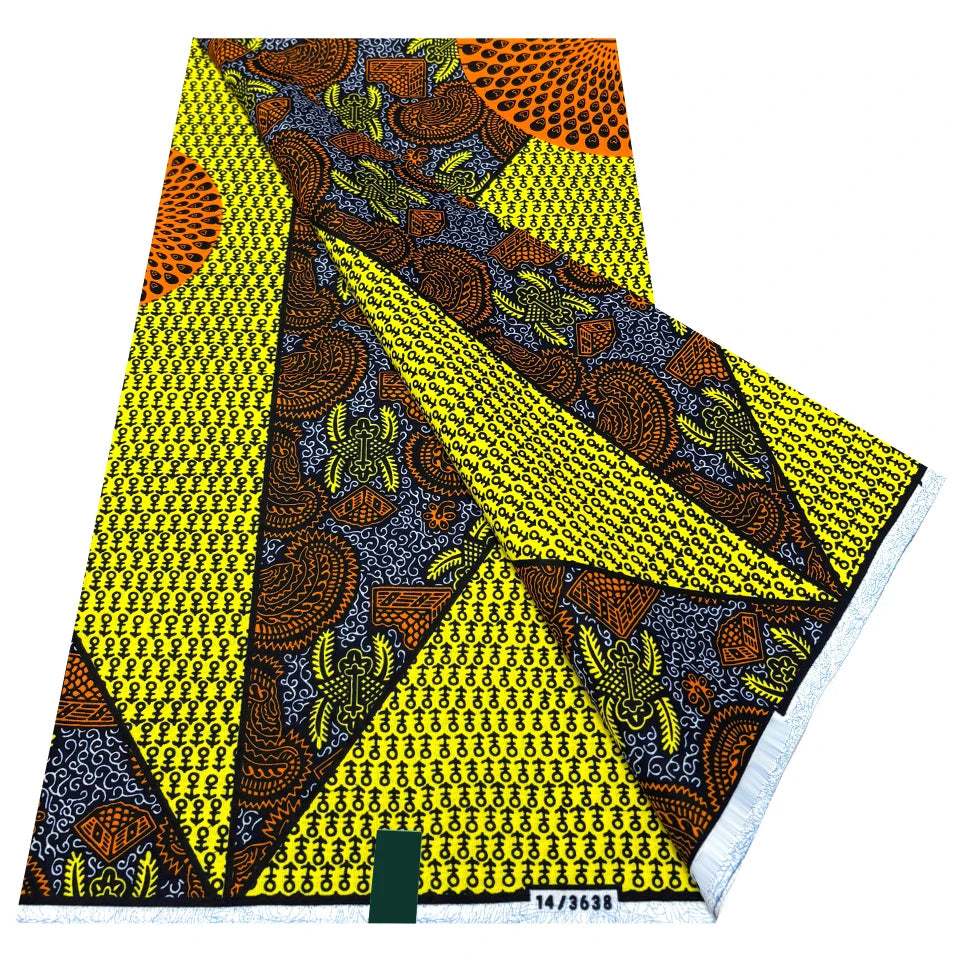 Ankara tissu africain véritable cire impression Pagne afrique cire Textile 100% coton Jacquard conception Ghana Super Batik tissus