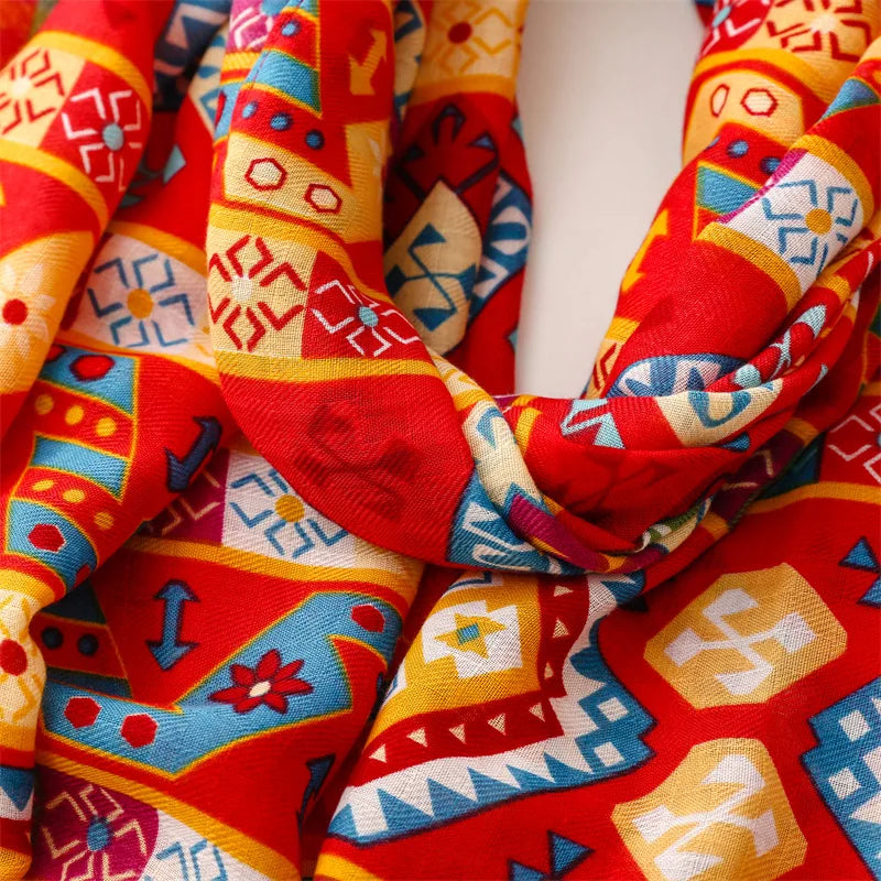 Châle en Viscose avec Pompon, Écharpe Africaine, Indienne, Ethnique, Géométrique, Florale, Haute Qualité, Bande Ronde, Hijab Musulman, Bufanda, 180x90cm