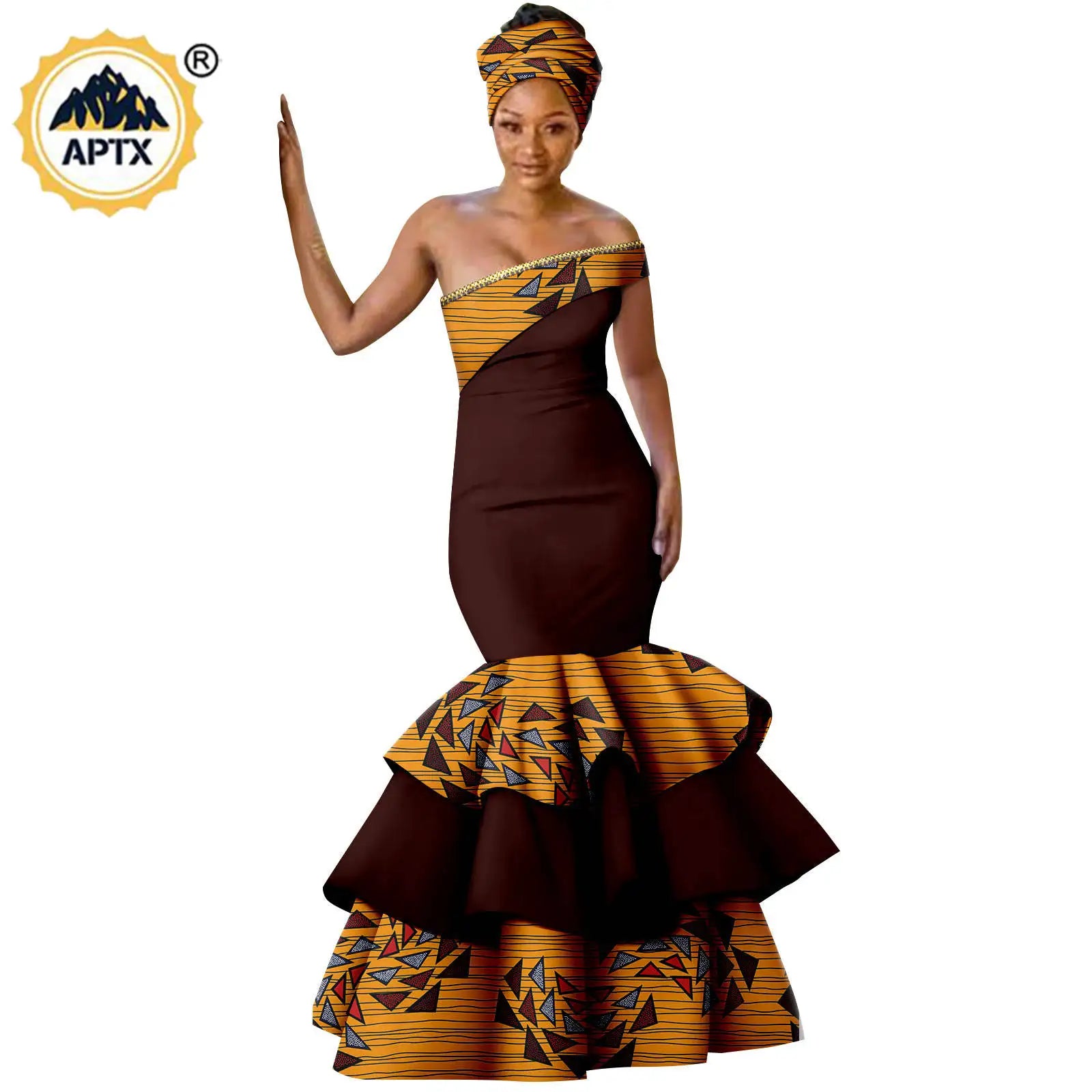 Vêtements Africains pour Couple, Robes sulfAssorties, Tenues pour Hommes, Ensembles Chemise et Pantalon, Dashiki, Robe de ixà Volants pour Dames, Y23C002