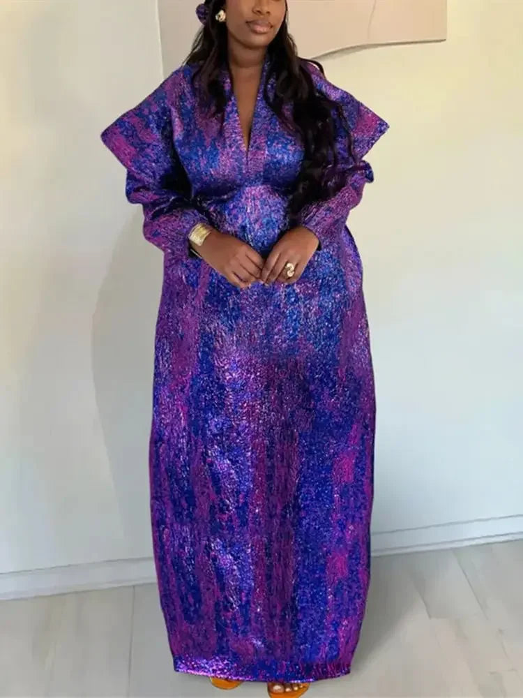 African Dresses for Women 2025 Traditional Africa Clothing Dashiki Ankara Outfits Gown Abayas Robe Muslim Kaftan Maxi Long Dress
