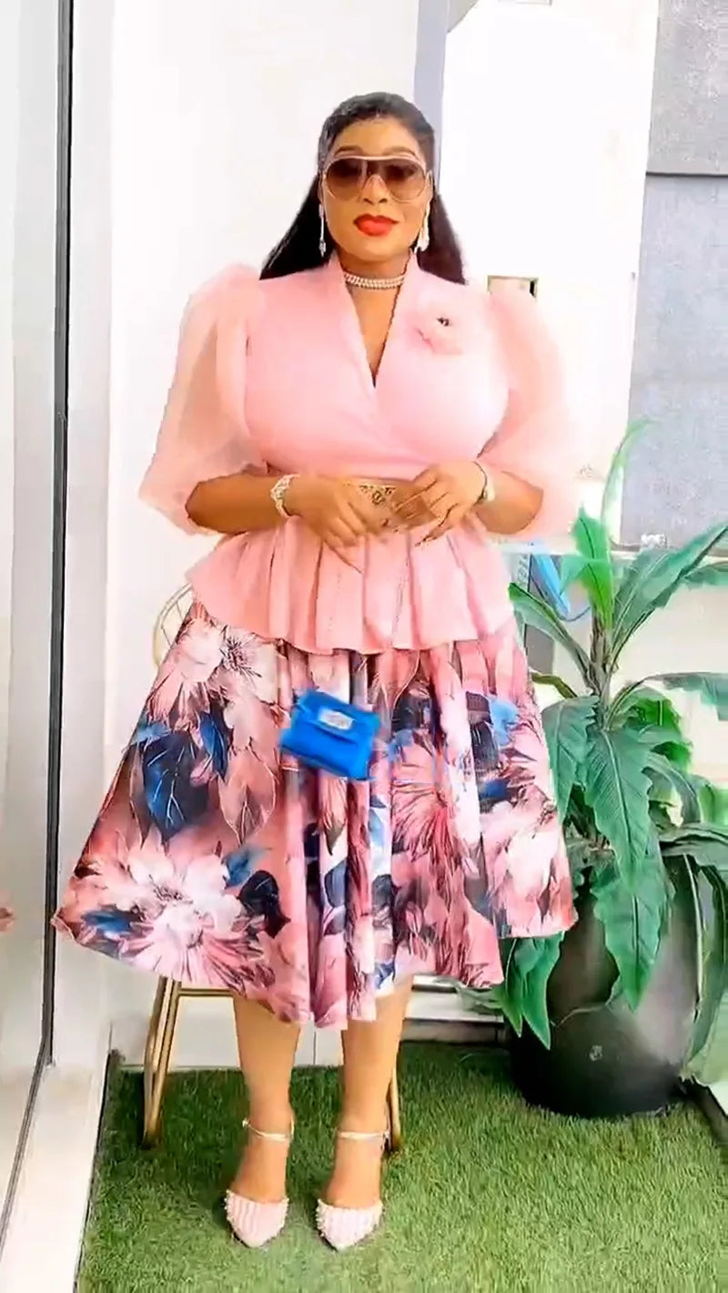 African Dresses for Women 2025 Elegant Africa Clothing Dashiki Ankara Outfits Robe Plus Size Turkey Wedding Party Long Dress