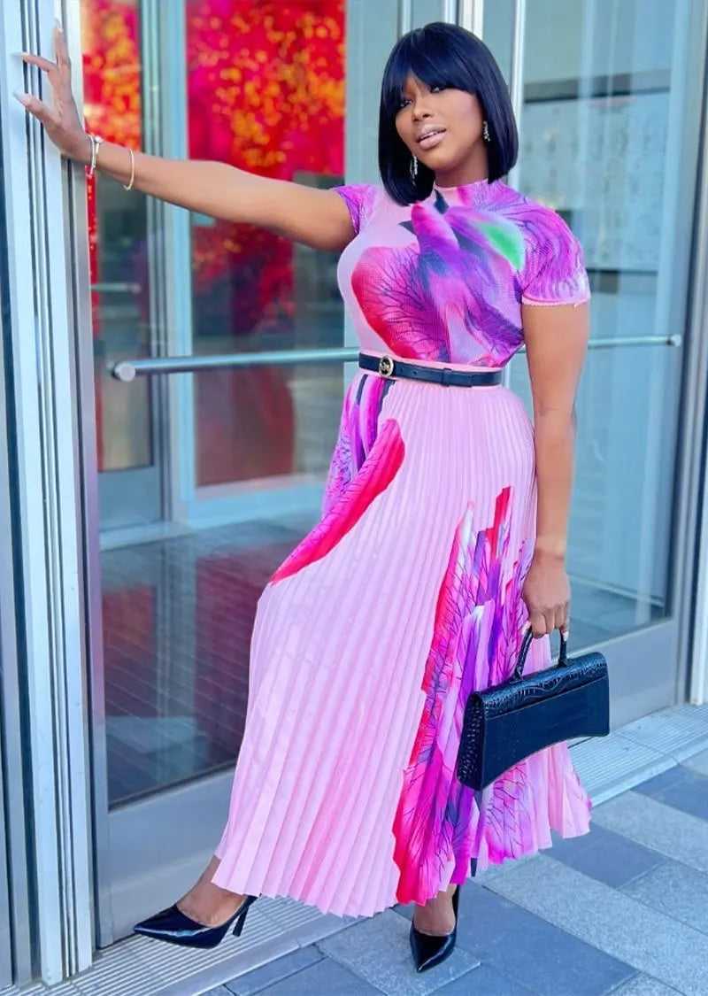 African Dresses For Women Elegant 2023 Dashiki Autumn Spring Maxi Dress Ladies Traditional African Clothing Fairy Dreaes