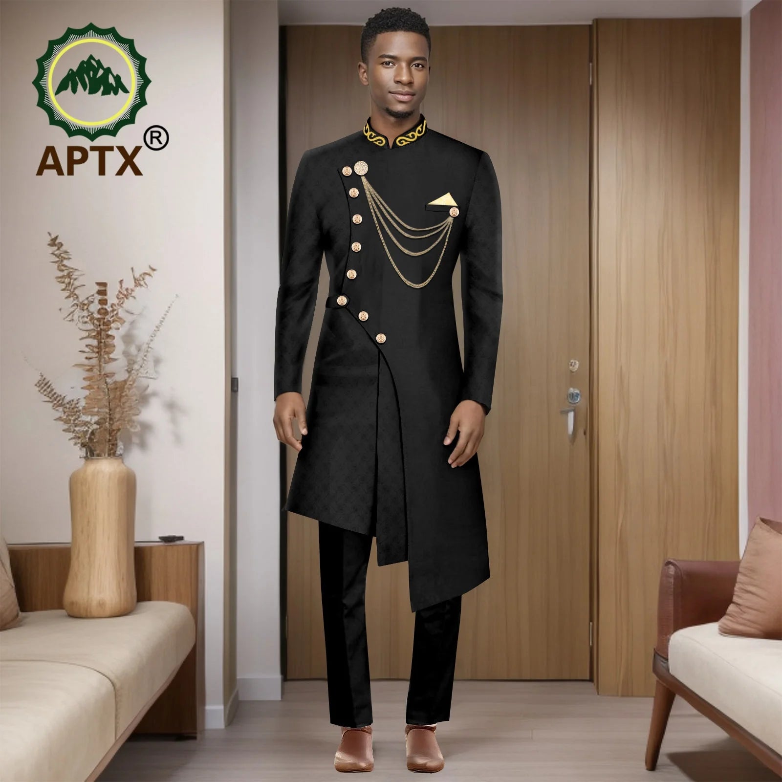 Costumes africains pour hommes, mode 2025, ensemble deux pièces (haut + pantalon), tenue Dashiki pour hommes, vêtements de fête et de mariage, vêtements pour hommes 2516001