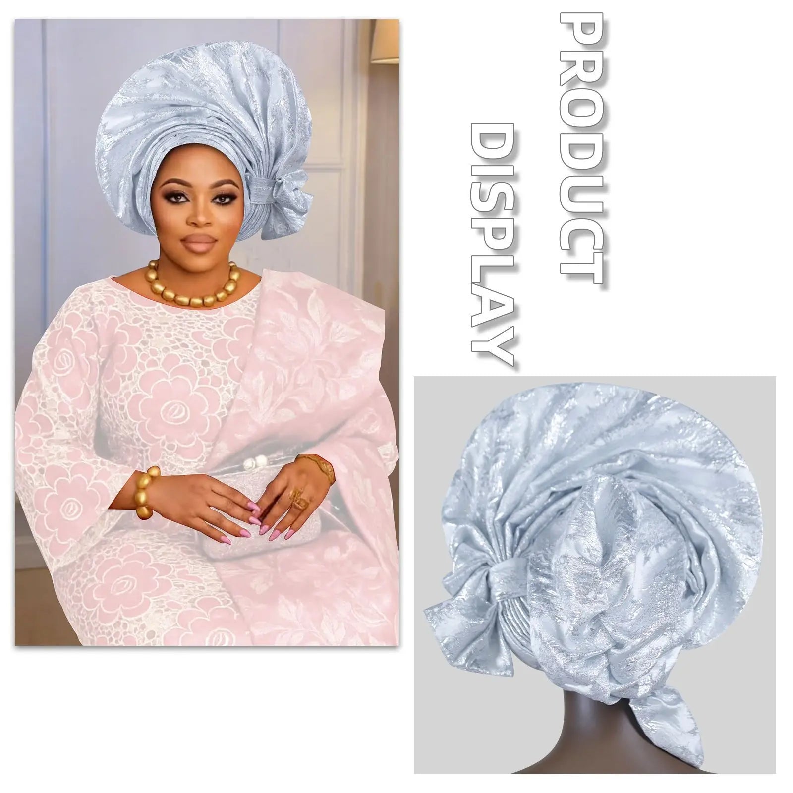 Nouveau Turban Africain 2026, Auto Gele Nigérian, Foulards de Tête Auto Gele, Bonnets Turban pour Femmes, Geles de Mariage, Foulards de Tête Musulmans, Bonnets