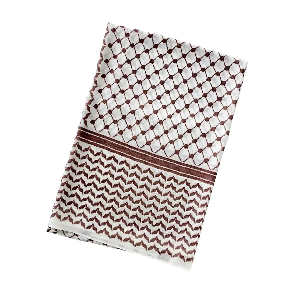 Traditionnel Arafat Kuffiyeh palestinien noir et blanc arabe Kafiya Shemagh Keffiyeh moyen-orient écharpe enveloppement Jacquard bandeau