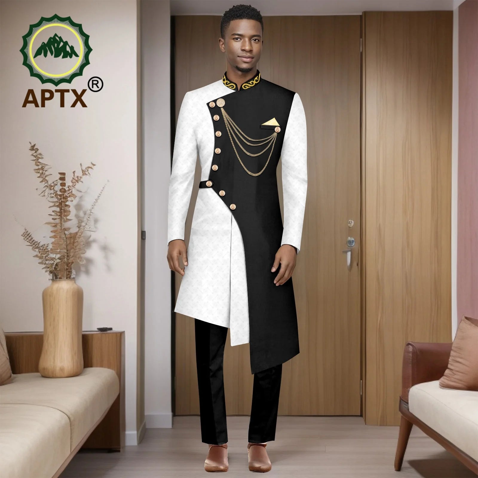 Costumes africains pour hommes, mode 2025, ensemble deux pièces (haut + pantalon), tenue Dashiki pour hommes, vêtements de fête et de mariage, vêtements pour hommes 2516001