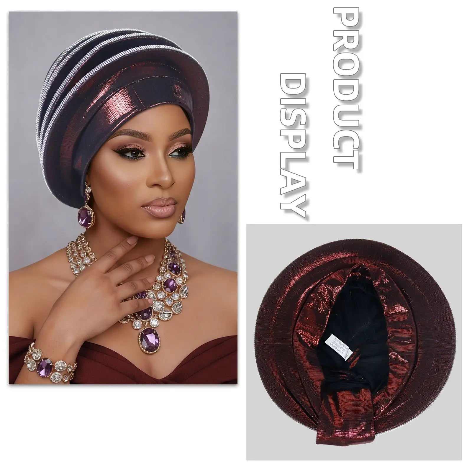 Turban africain Auto Gele pour femmes, hijab musulman, bonnet plissé, chapeau indien, foulard nigérian, chapeau de mariage, geles