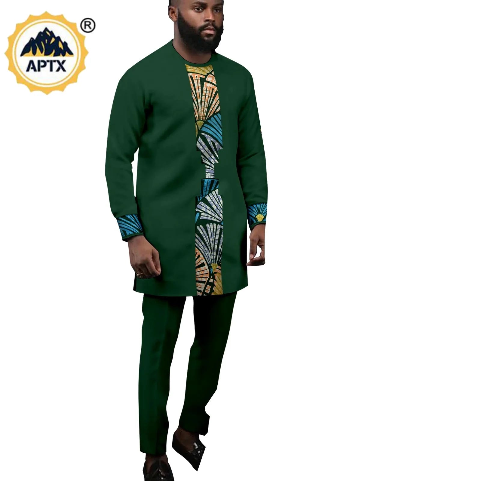 Vêtements Africains pour Couple, Robes sulfAssorties, Tenues pour Hommes, Ensembles Chemise et Pantalon, Dashiki, Robe de ixà Volants pour Dames, Y23C002