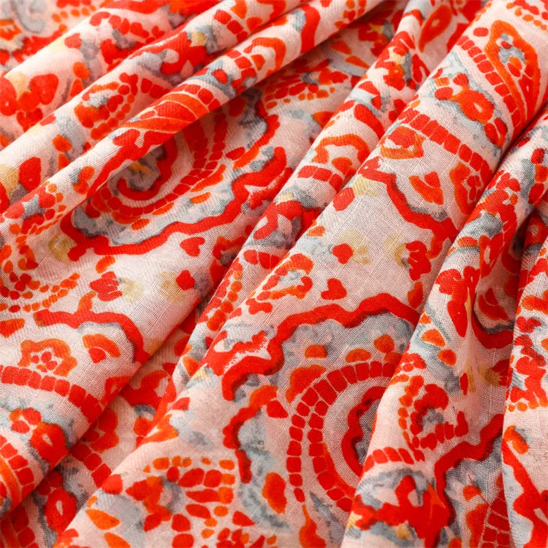 Châle en Viscose avec Pompon, Écharpe Africaine, Indienne, Ethnique, Géométrique, Florale, Haute Qualité, Bande Ronde, Hijab Musulman, Bufanda, 180x90cm